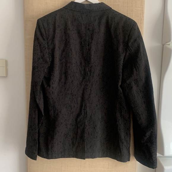 NWOT Ann D stripe embroidery chore jacket - Picture 6 of 11